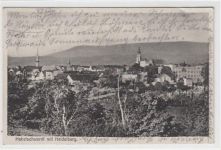 Habelschwerdt / Bystrzyca Klodzka mit Heidelberg gelaufen 1936. Leicht fleckig, sonst gut erhalten