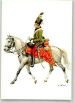 sign. Tritt W. Steier Wurmser`schese Frei-Corps Husar Uniform Künstlerkarte