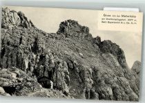 82467 W8100 Meilerhütte Foto AK Hüttenstempel
