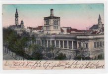Zittau mit Stadtbad gelaufen von 1904. Ecken mit Albumabdrücken, leicht fleckig, sonst gut erhalten.
