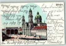 W8000 München Adelskorrespondenz Feldherrnhalle Theatinerkirche Dr. Trenkler & Co. 1901