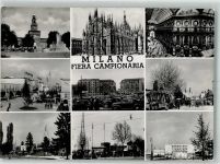 20100 Milano 1954 Foto AK Kirche Auto Geschäft