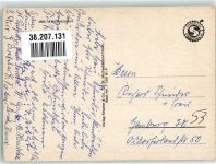 34593 W3589 Rengshausen , Hess Foto AK Panorama des Ortes mit Ev. Kirche