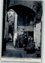 18039 Ventimiglia Foto AK Gasse Marktszene Via Scuri