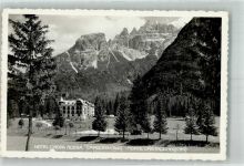 39034 Schluderbach Carbonin Foto AK Hotel Croda Rossa Monte Cristallino