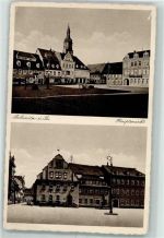 01896 O8514 Pulsnitz Gebrauchsspuren Hauptmarkt Ratskeller