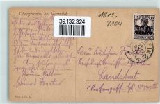 82491 W8104 Obergrainau - Kirche Frau beim Blumen pflücken