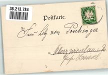 Eine elegante junge Frau Hutmode Verlag Freytag Adelskorrespondenz Fächer Lithographie / Künstlerkarte
