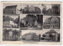 Burgsteinfurt mit 9 Abbildungen gelaufen, mit Marke und Stempel von 1941 kleiner Knick oben und unten links, sonst gut erhalten