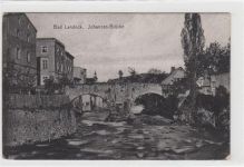 Bad Landeck / Ladek-Zdrój - Kreis Habelschwerdt / Bystrzyca Klodzka. Johannes-Brücke ungelaufen Leicht abgerundete Ecke n, sonst gut erhalten