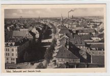 Tilsit / Sowetsk mit Teilansicht und Deutsche Straße gelaufen 1942 kleiner Knick an der linken oberen Ecke Leichter Bug unten links, sonst gut erhalten