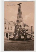 Norderney mit Kaiser Wilhelmdenkmal gelaufen, 1911 kleiner Knick oben rechts, kleine Beschädigung oben links, sonst gut erhalten