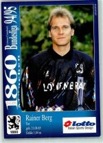 W8000 München Rainer Berg Autogramm TSV München 1860 persönliche Daten Fußball KEINE AK