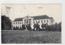 Doberan mit Stahlbad gelaufen 1913. Leichte Stempelspuren oben links, sonst gut erhalten.