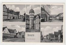 Bevern mit Weserstraße, Holzmindener Straße und Breslauer Straße. ungelaufen Nachkriegskarte. Sehr gut erhalten.