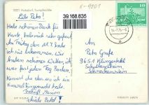 O9201 Hetzdorf b Freiberg, Sachs Sumpfmühle Freibad Tischtennis 1975 Foto AK
