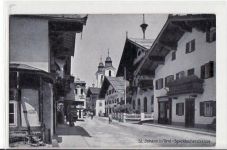 St. Johann in Tirol mit Speckbacherstrasse ungelaufen Gute Erhaltung.