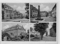 Blieskastel an der Saar mit Partie am Bahnhof und am alten Markt. Karte beschrieben Leichter Knick unten links und rechts, sonst gut erhalten