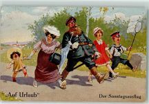 WK I Auf Urlaub Verlag Gebrüder Dietrich Serie 153/8 Thiele, Arthur 1916