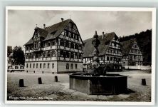 75433 W7133 Maulbronn - Fachwerkhäuser Brunnen