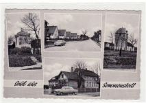 Semmenstedt mit Dorfstraße, Kirche und Schule ungelaufen Sehr gut erhalten.