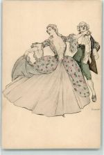 Simplicissimus Serie V Nr. 8 Tanz AK Reznicek, F. von Gebrauchsspuren