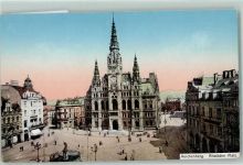 Liberec Reichenberg i. Böhmen - Altstädter Platz Brunnen Geschäfte