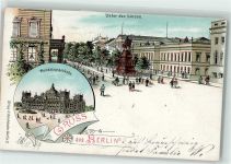 10115 W1000 Tiergarten 1899 - Unter den Linden Reichstagsgebäude