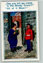 Which is the Bloody Tower AK Militär Karikatur 1936 Künstlerkarte