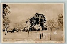 75335 W7544 Dobel , Württ Gebrauchsspuren Hotel Pension Funk Auto Winter Schnee Wintersportplatz