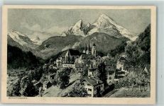W8240 Berchtesgaden Alpiner Kunstverlag Eugen Richter AK Compton, E. H.