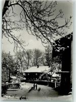 82067 W8026 Ebenhausen , Isartal Foto AK Winter Schnee