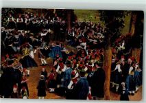 Schwälmer Kirmes Volkstanz Verlag Bruno Hansmann Nr. 1231 AK Trachten Schwälmer