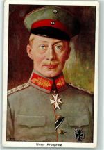 Uniform mit Orden AK Adel Kronprinz Wilhelm Künstlerkarte
