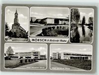 76287 W7512 Mörsch , Baden - Kirche Kindergarten am Graben Albert Schweizer Schule