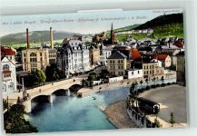 08280 O9400 Aue , Sachs - König Albert Brücke Friedrich August Warte
