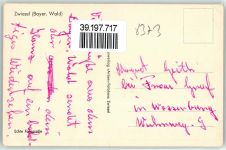 94227 W8372 Zwiesel Foto AK Blick vom Krankenhaus Falkenstein Rieslochfall Großer Arbersee
