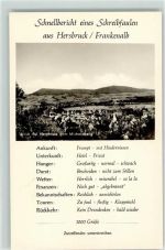 91217 W8562 Hersbruck Foto AK Schnellbericht eines Schreibfaulen Michelsberg
