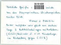 Innsbruck Winterspiele Eisstadion Olympiade 1964 Sonderstempel