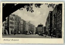 84453 W8260 Mühldorf a. Inn Foto AK Stadtplatz Oltimer