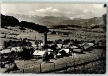 87549 W8977 Rettenberg , Oberallgäu - Pfarrkirche St. Stephan Allgäuer Hochgebirgskette