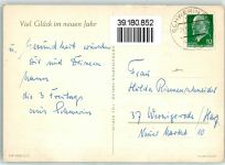 Dekofigur gebastelt Neujahr AK Weihnachtsmann 1988