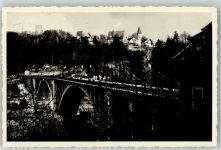 82031 W8022 Grünwald , Kr München Gebrauchsspuren Alte Grünwalder Isarbrücke