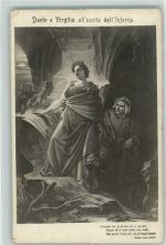 Dante e Vergilio all useita dell Inferno Dichter Dante Mythologie Gebrauchsspuren