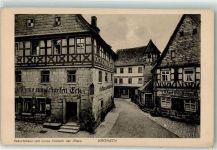 96317 W8640 Kronach , Oberfr - Geburtshaus von Lucas Cranach der Ältere Gasthaus zum scharfen Eck