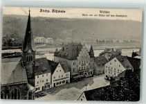 01829 O8306 Wehlen Stadt 1910 - Blick von der Ruine auf den Marktplatz
