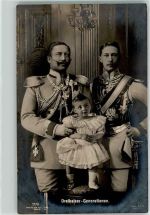 Dreikaiser Generation Kronprinz Wilhelm und Prinz Wilhelm Friedrich Adel Kaiser Wilhelm II