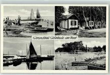 31515 W3053 Steinhude - Strandbad Segelboot Ruderboot
