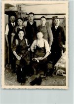 W7420 Münsingen , Württ Ausbildung 1936 Schreiner / Zimmermann Privatfoto KEINE AK
