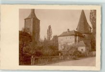 97346 W8715 Iphofen Foto AK Ort handschriftlich Turm